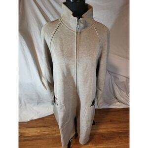 Vintage Arlette Nastat Made In Italy Merino Wool Blend Full Zip Cardigan Sweater
